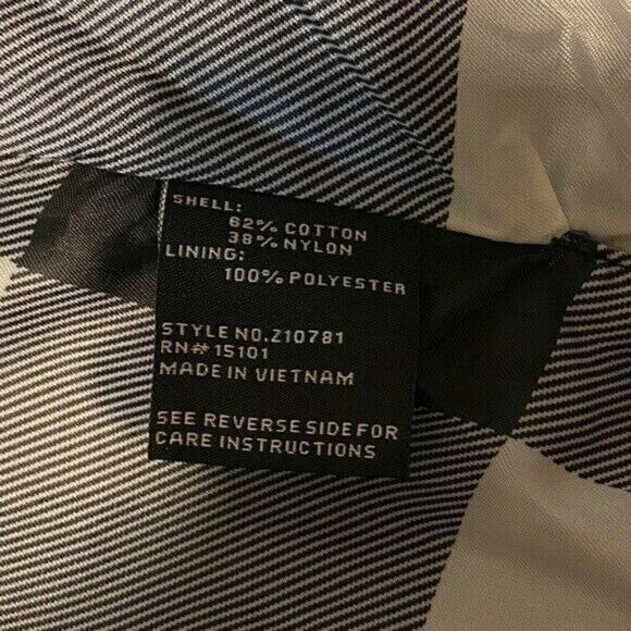 Jones New York Hooded Black Snap-Collar Raincoat Size Small NWT - Picture 6 of 9